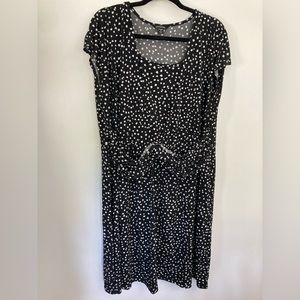 Black and White Polka Dot Dress 2x/20W